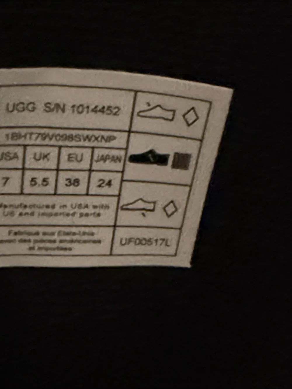 UGG shiny patent